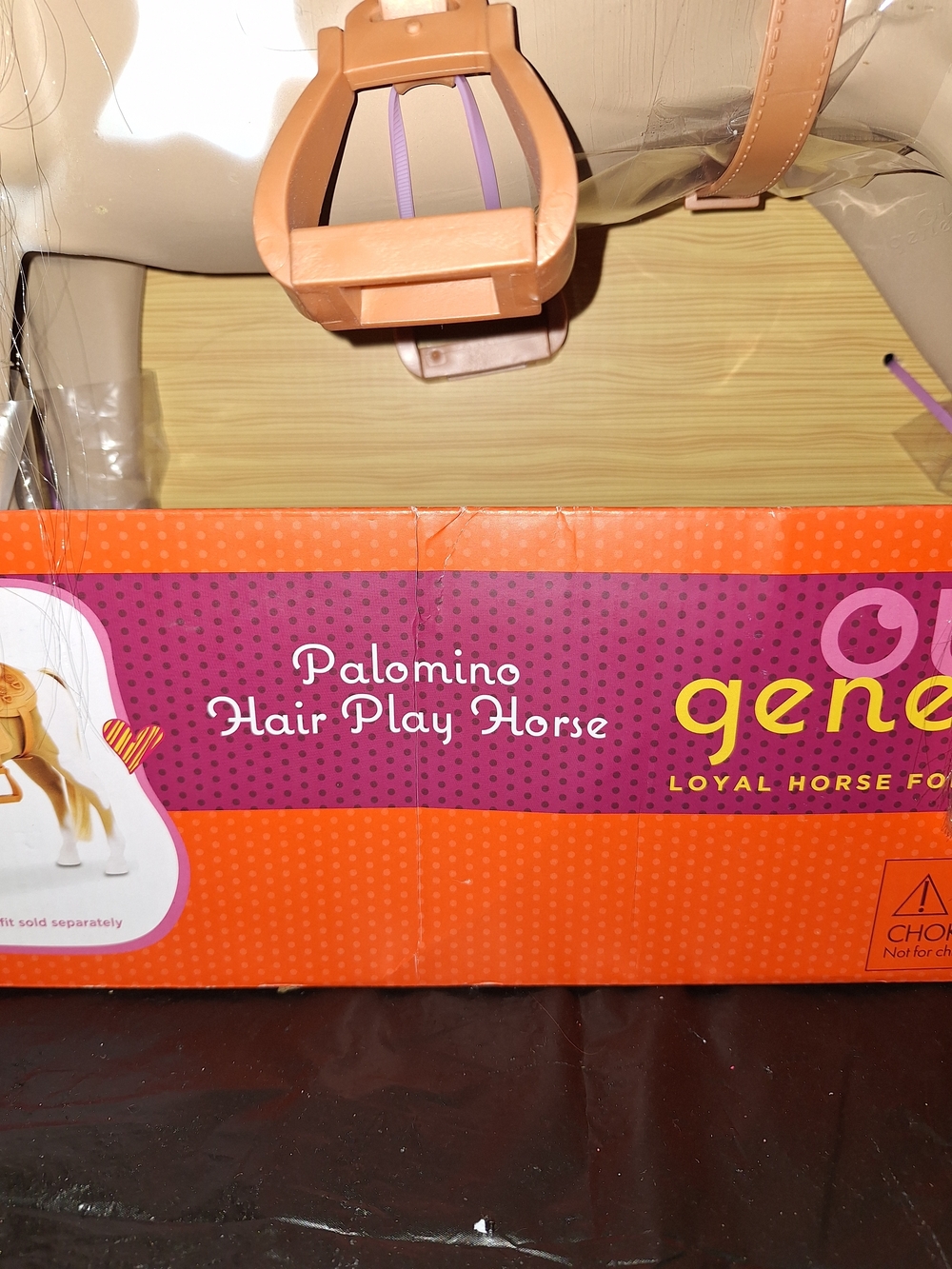 Our Generation Retired Palomino Hair Play Horse - Blonde and White - Picture 3 of 5